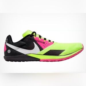 Nike Mens Zoom Rival Waffle 6 Cross country Shoes - Black, Pink, Green size 11